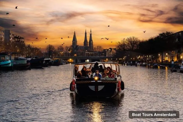 Amsterdam Boat Cruises – Amsterdam Evening (Sunset) Canal Cruise w/ optional drinks