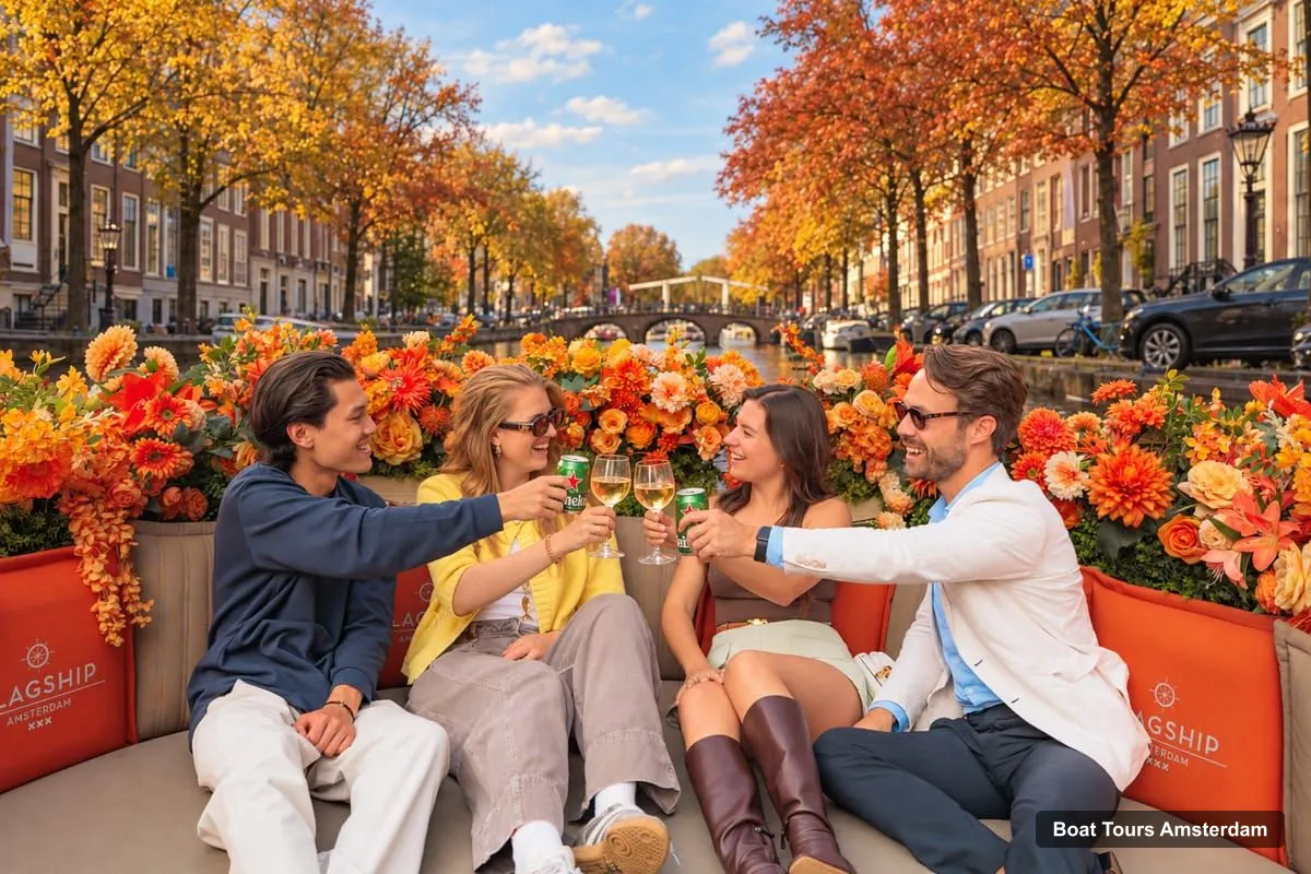 Boat Tours Amsterdam – Canal Cruise with Unlimited Drinks & Bite option (photo 4)