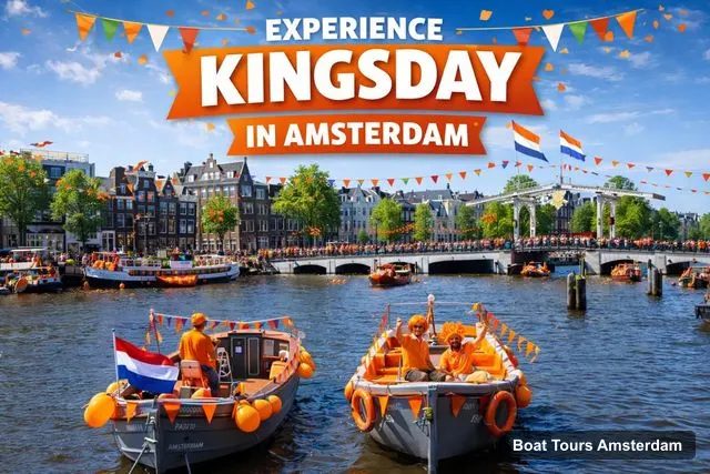 Boat Tours Amsterdam – King’s Day Party Cruise including Unlimited Drinks
