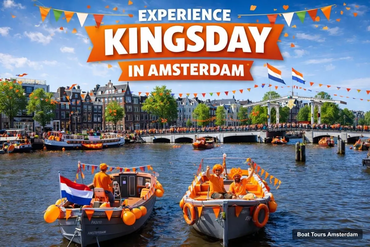 Boat Tours Amsterdam – King’s Day Party Cruise including Unlimited Drinks