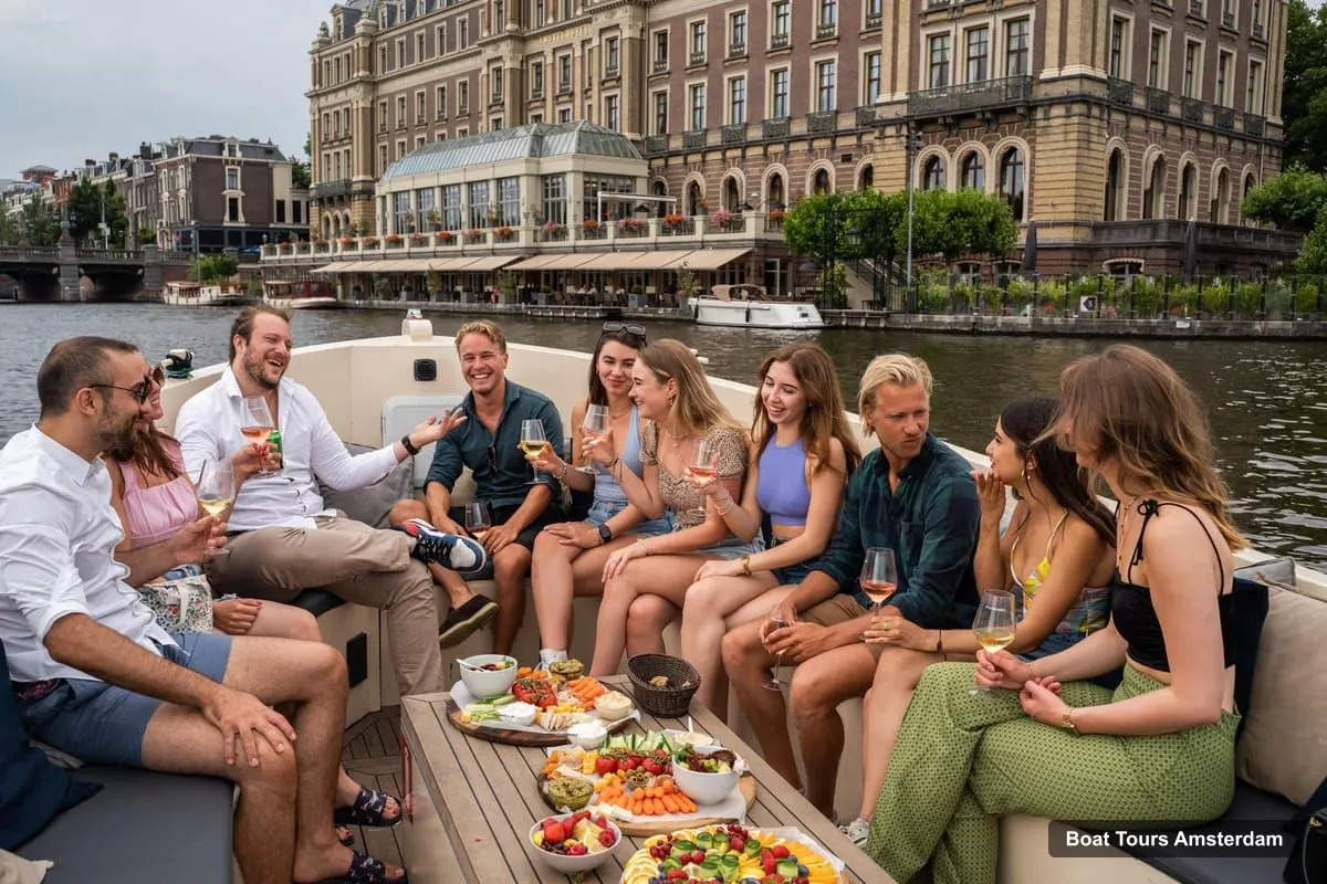 Boat Tours Amsterdam – Private Canal Booze Cruise with Unlimited Drinks