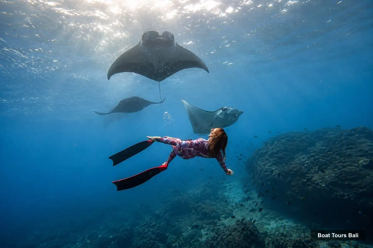 Bali Boat Trips – From Bali 3-Spot Nusa Penida Snorkeling w/ GoPro & West Tour