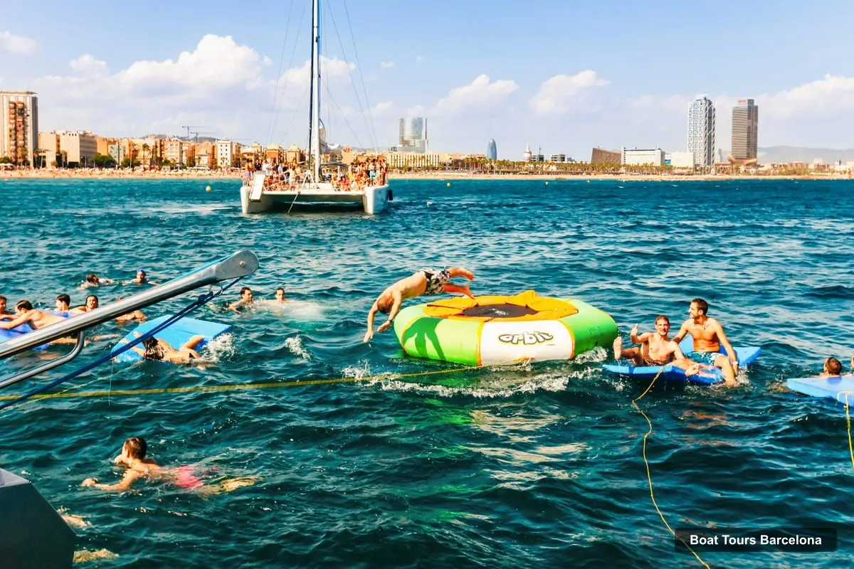 Boat Tours Barcelona – Catamaran Party Cruise with BBQ Meal (photo 2)