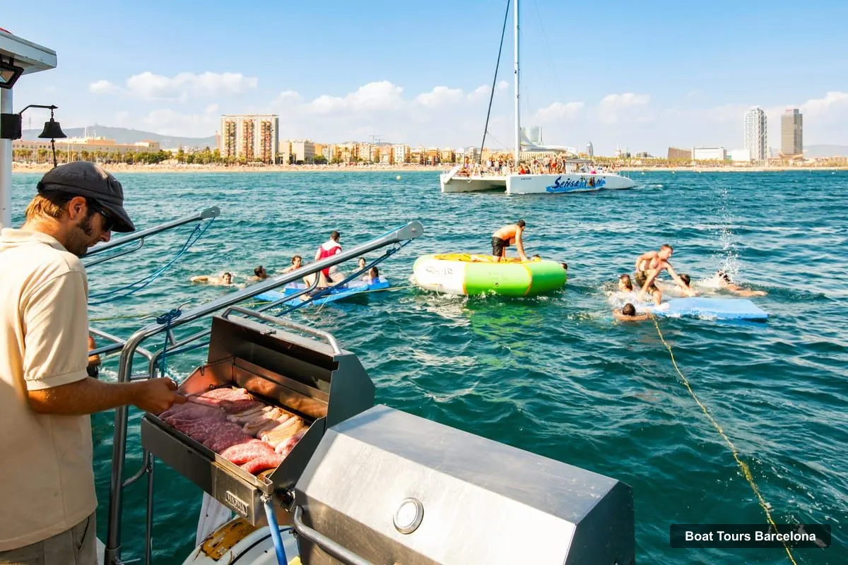 Boat Tours Barcelona – Catamaran Party Cruise with BBQ Meal (photo 3)