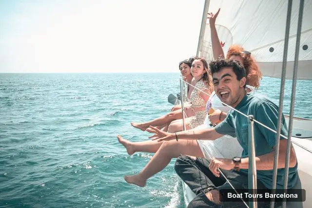 Boat Tours Barcelona – Midday or Sunset Sailing with Open Bar and Snacks