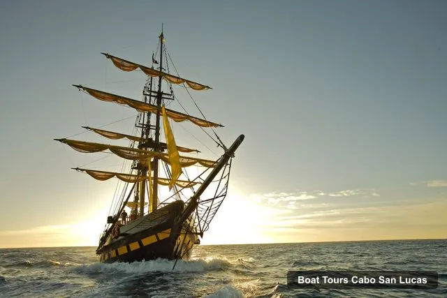 Boat Tours in Cabo San Lucas – Pirate Ship Sunset Cruise & Show with Dinner