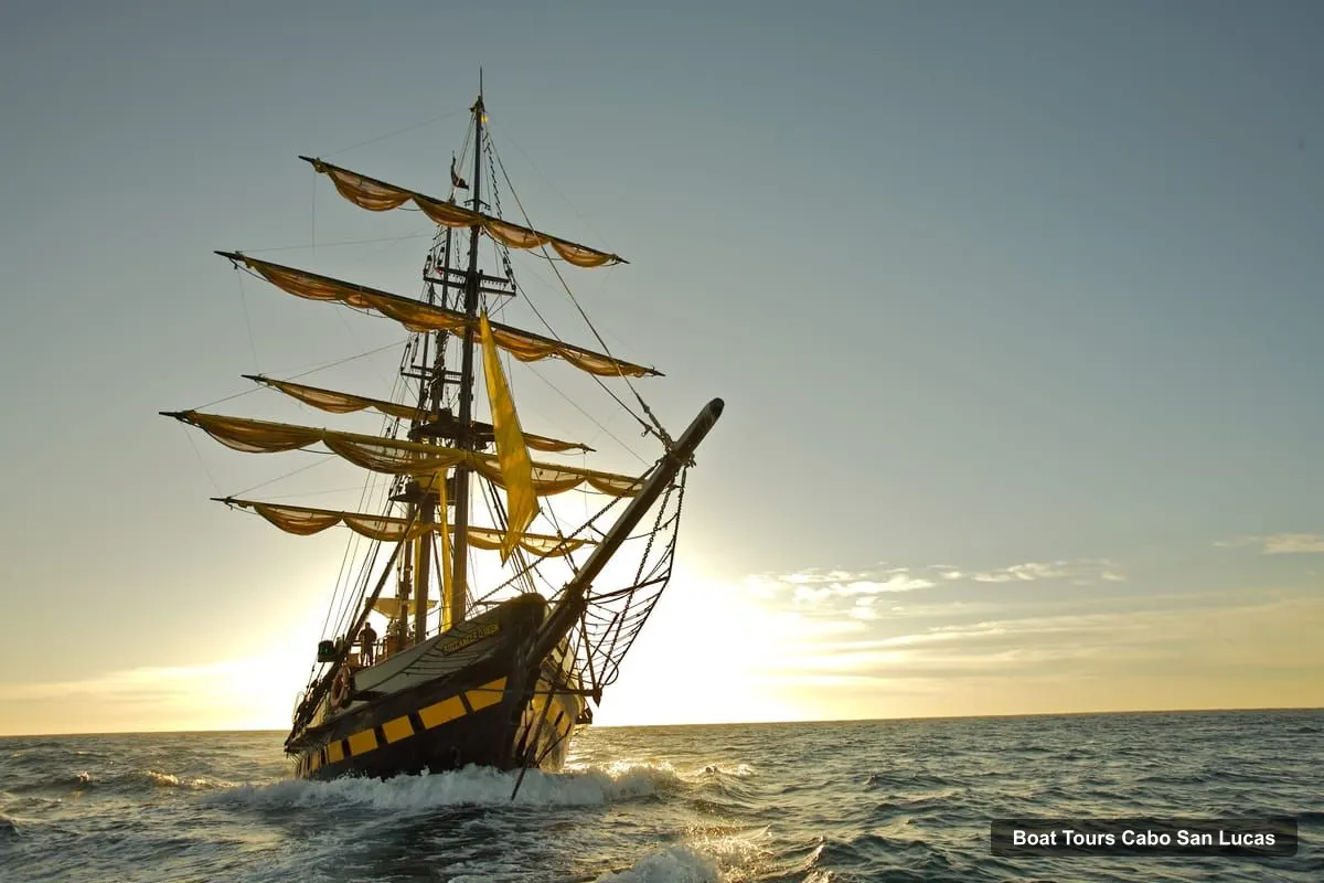 Boat Tours in Cabo San Lucas – Pirate Ship Sunset Cruise & Show with Dinner