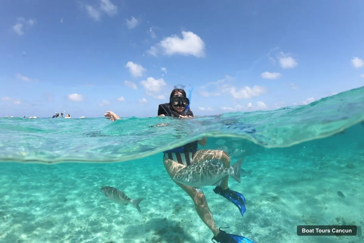 Boat Tours Cancun – Speedboat, Snorkeling, Dolphin Beach & Parasailing (photo 5)