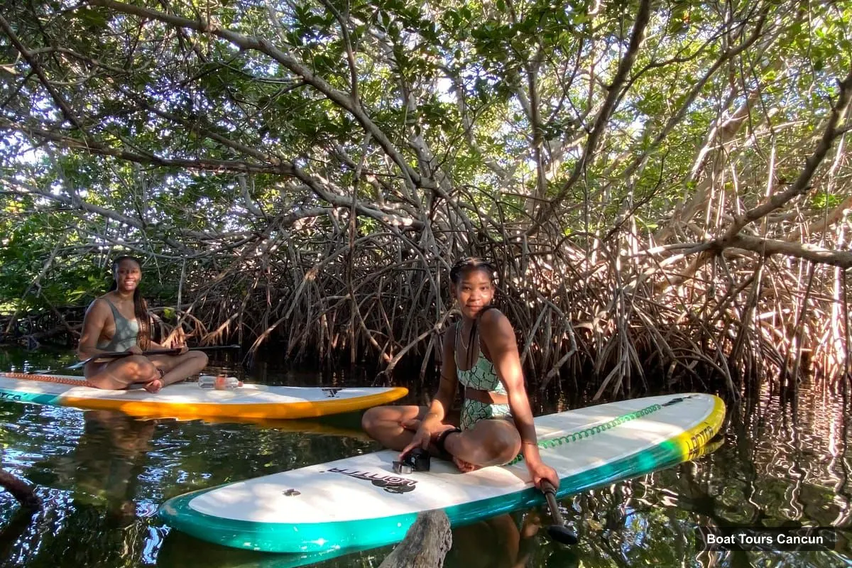 Boat Tours Cancun – Sunrise/Sunset Stand-Up Paddleboarding Tour (photo 4)