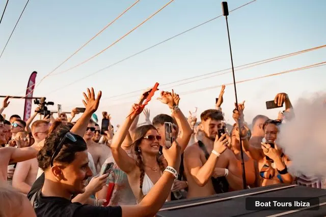 Ibiza Boat Trips – Party Boat w/ Drinks, Live Performances, DJ & Dancers