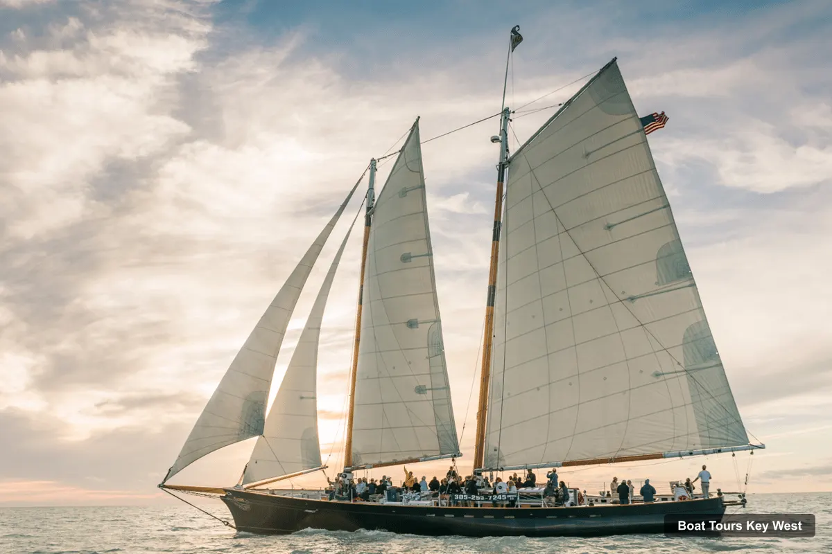 Key West Boat Cruises – Schooner Sunset Sail with Food & Drinks