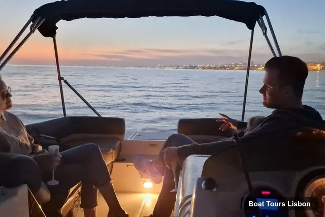 Lisbon Sightseeing Cruise – Tagus River Boat Sunset and Night Champagne Tour