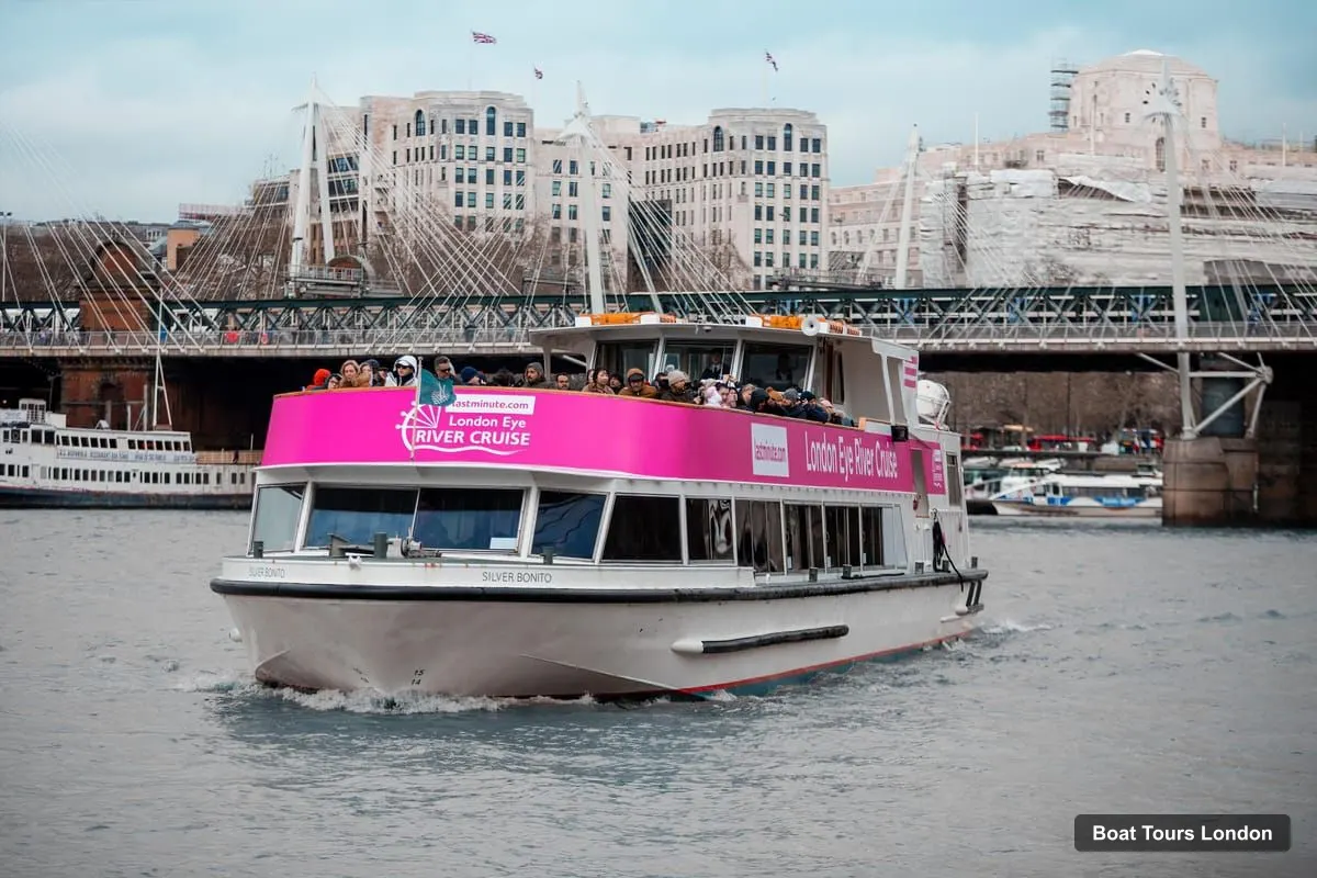 Boat Tours London – Thames River Cruise with Optional London Eye Ticket
