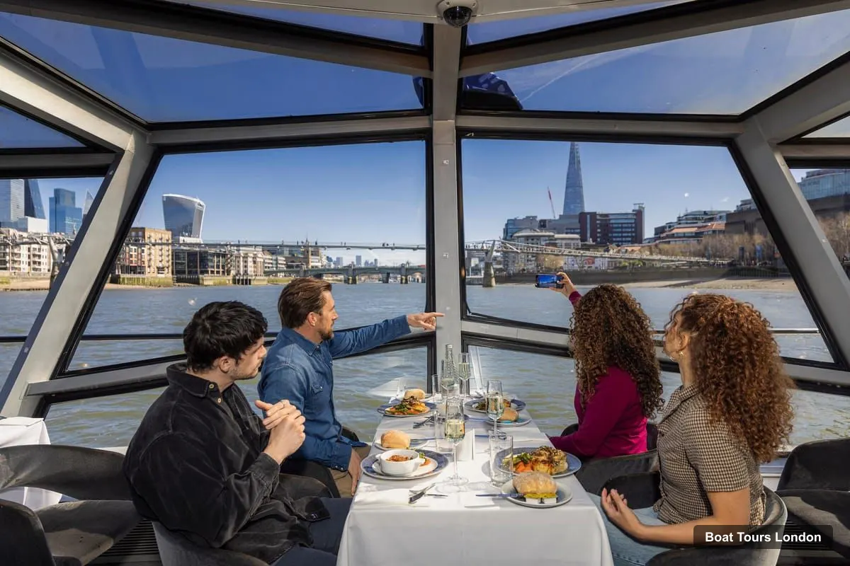 Boat Tours in London – Lunch Cruise on the River Thames