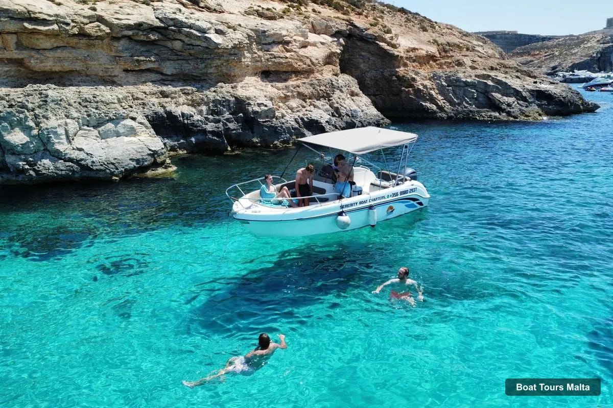 Boat Tours in Malta – Private boat tour Malta: Bluelagoon Comino Gozo & Sea Caves with swim stops (photo 3)