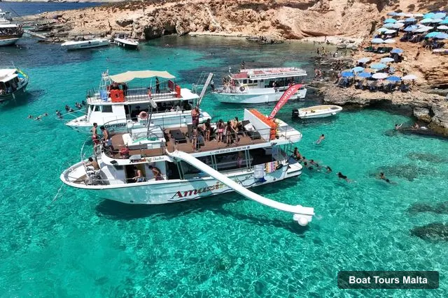 Boat Tours Malta – Malta Coastline Cruise: Comino, Blue Lagoon & Crystal Lagoon