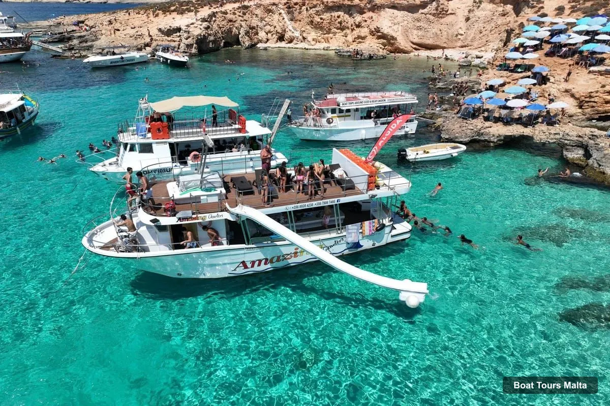 Boat Tours Malta – Malta Coastline Cruise: Comino, Blue Lagoon & Crystal Lagoon