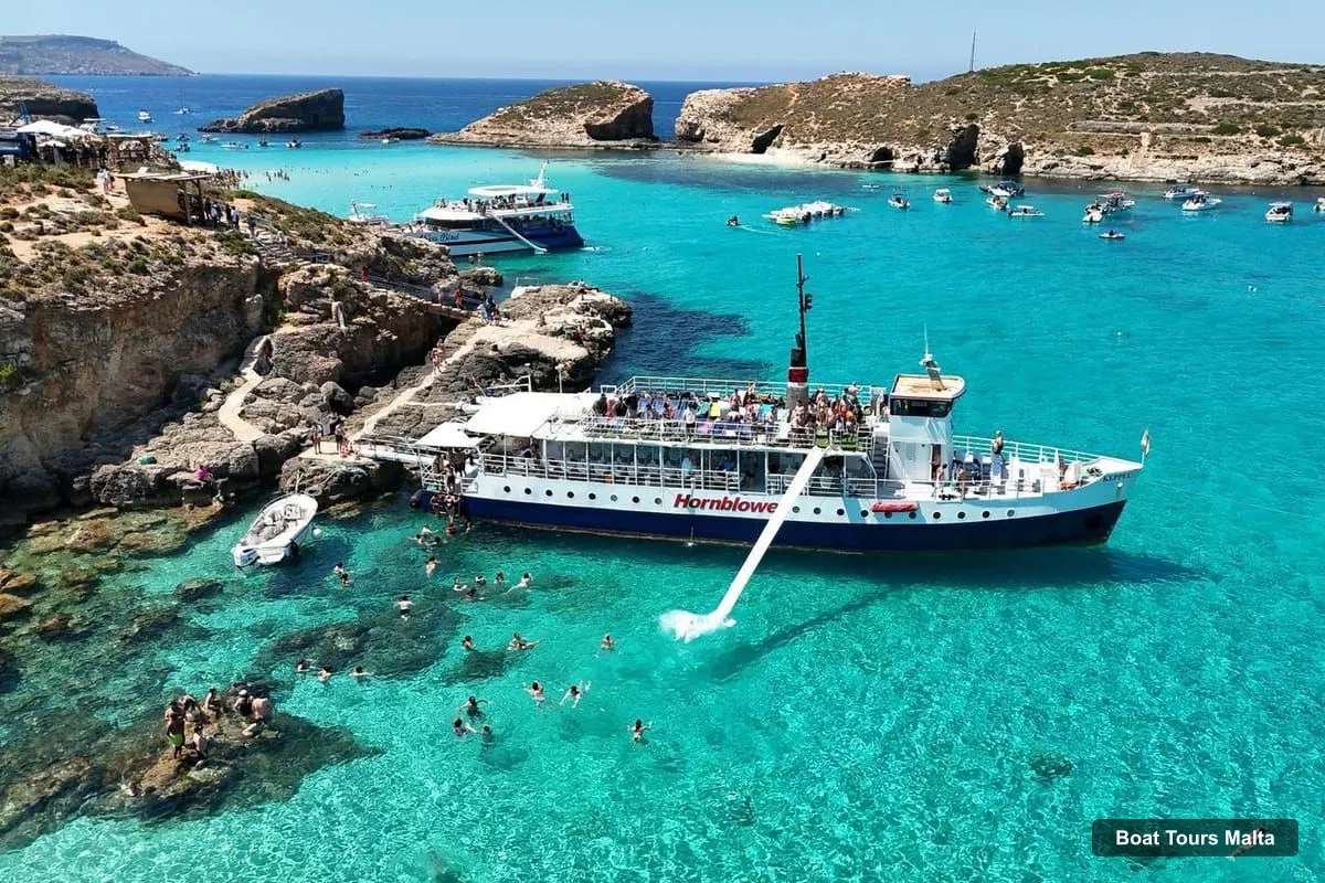 Boat Tours Malta – Malta Boat: Comino Blue Lagoon, Crystal Lagoon, Gozo & Caves (photo 3)