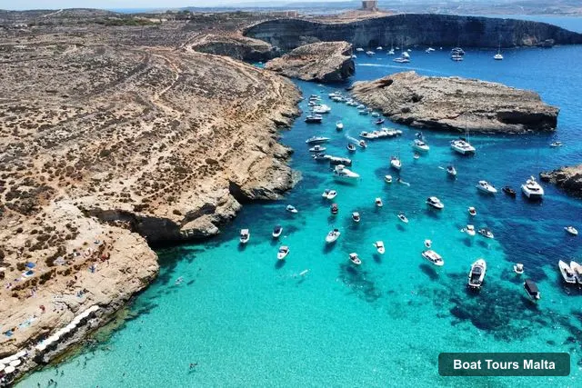 Boat Tours in Malta – Private boat tour Malta: Bluelagoon Comino Gozo & Sea Caves with swim stops