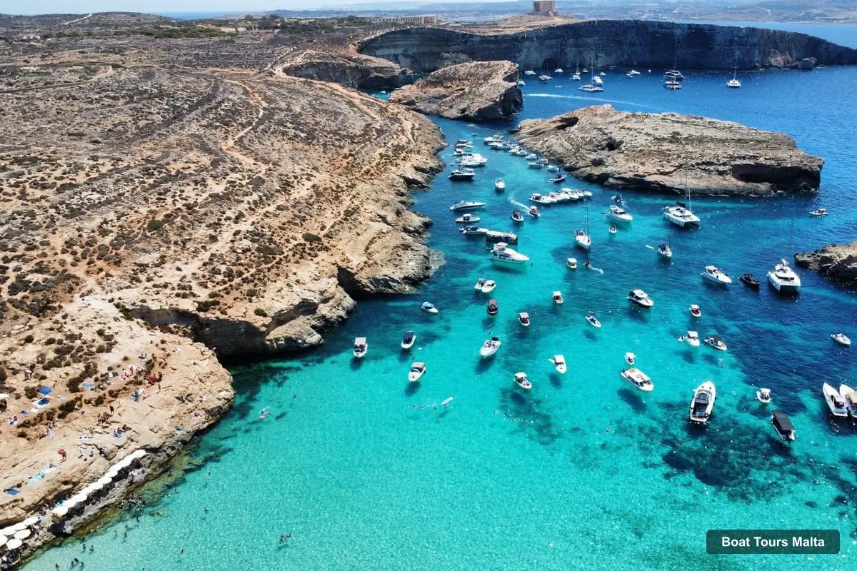 Boat Tours in Malta – Private boat tour Malta: Bluelagoon Comino Gozo & Sea Caves with swim stops