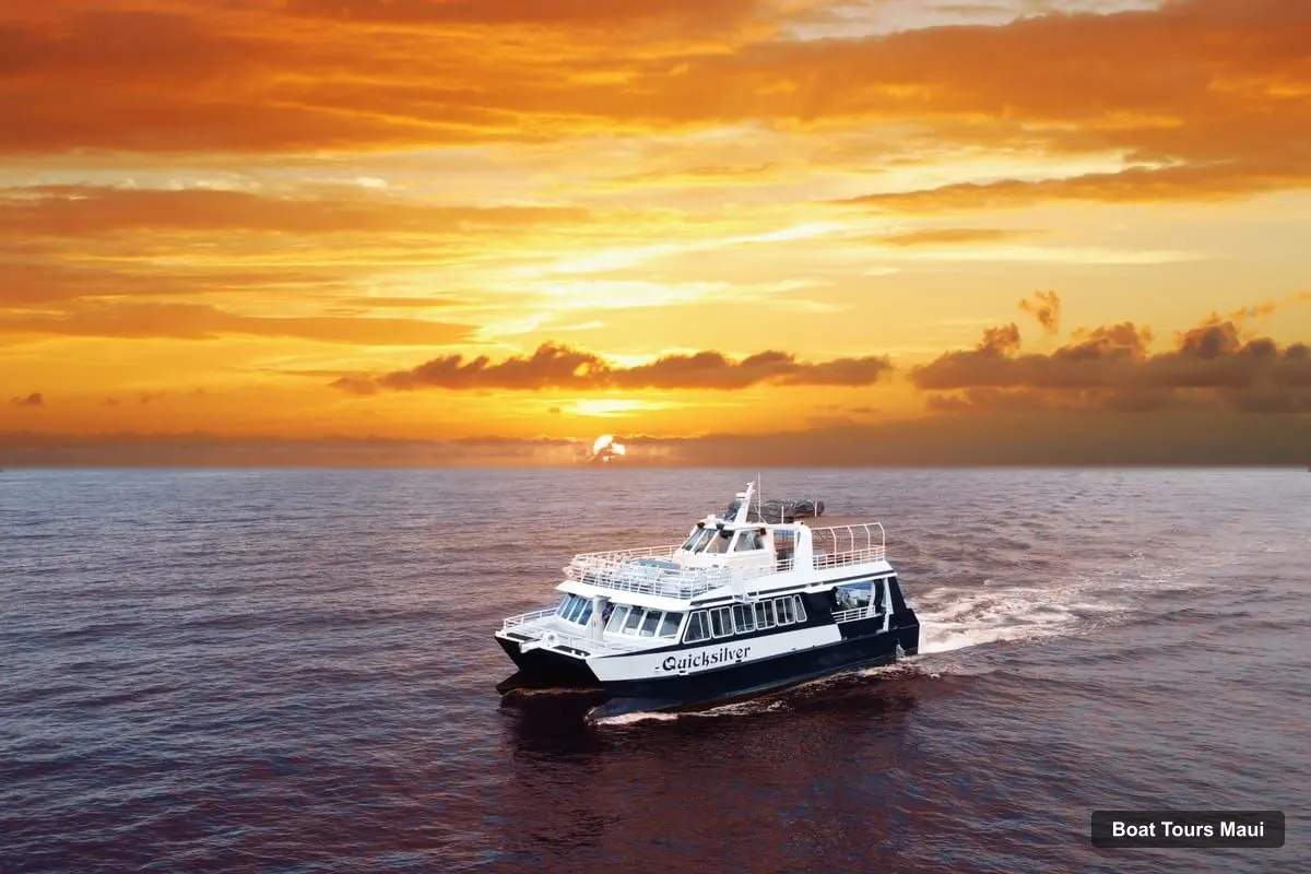 Boat Tours in Maui – From Ma'alaea: Sunset Dinner Cruise Aboard the Quicksilver