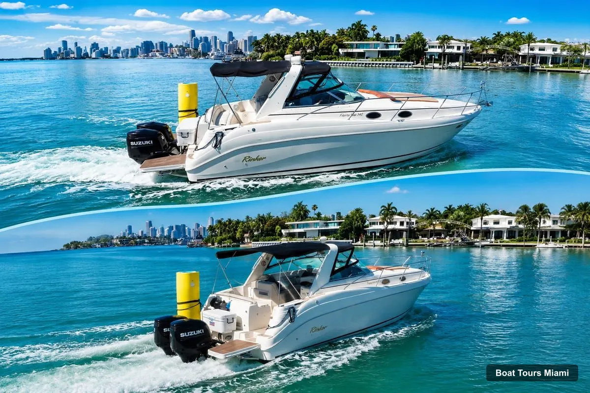 Boat Tours Miami – 37ft Private Yacht Cruise with Champagne (photo 4)