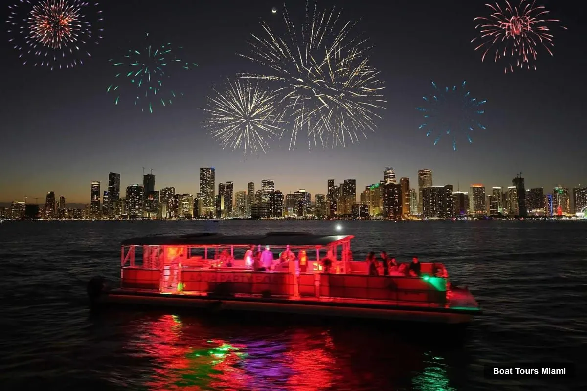 Miami Boat Trips – New Year's Eve Party Cruise & Bayfront Park Fireworks