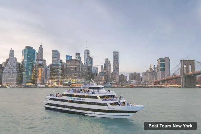 Boat Tours in New York – NYC: City Cruises Brunch, Lunch, or Dinner Buffet Cruise