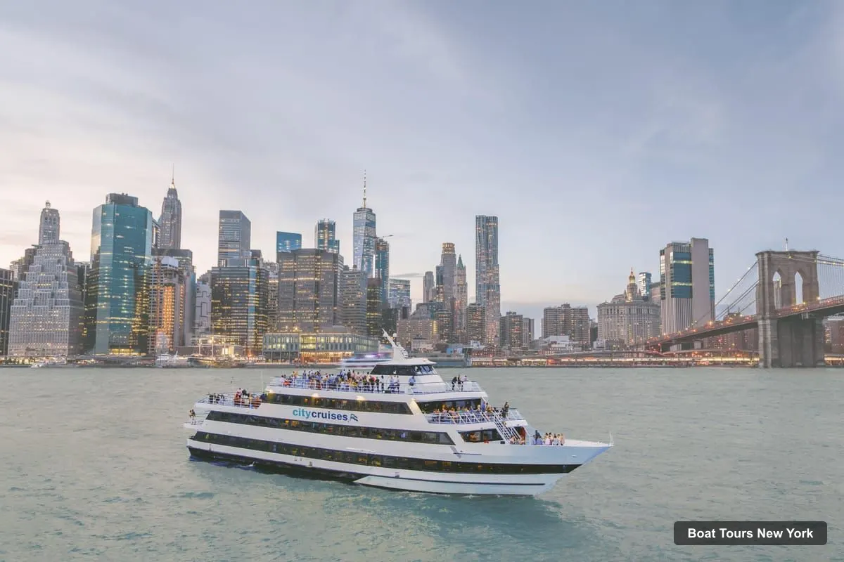 Boat Tours in New York – NYC: City Cruises Brunch, Lunch, or Dinner Buffet Cruise