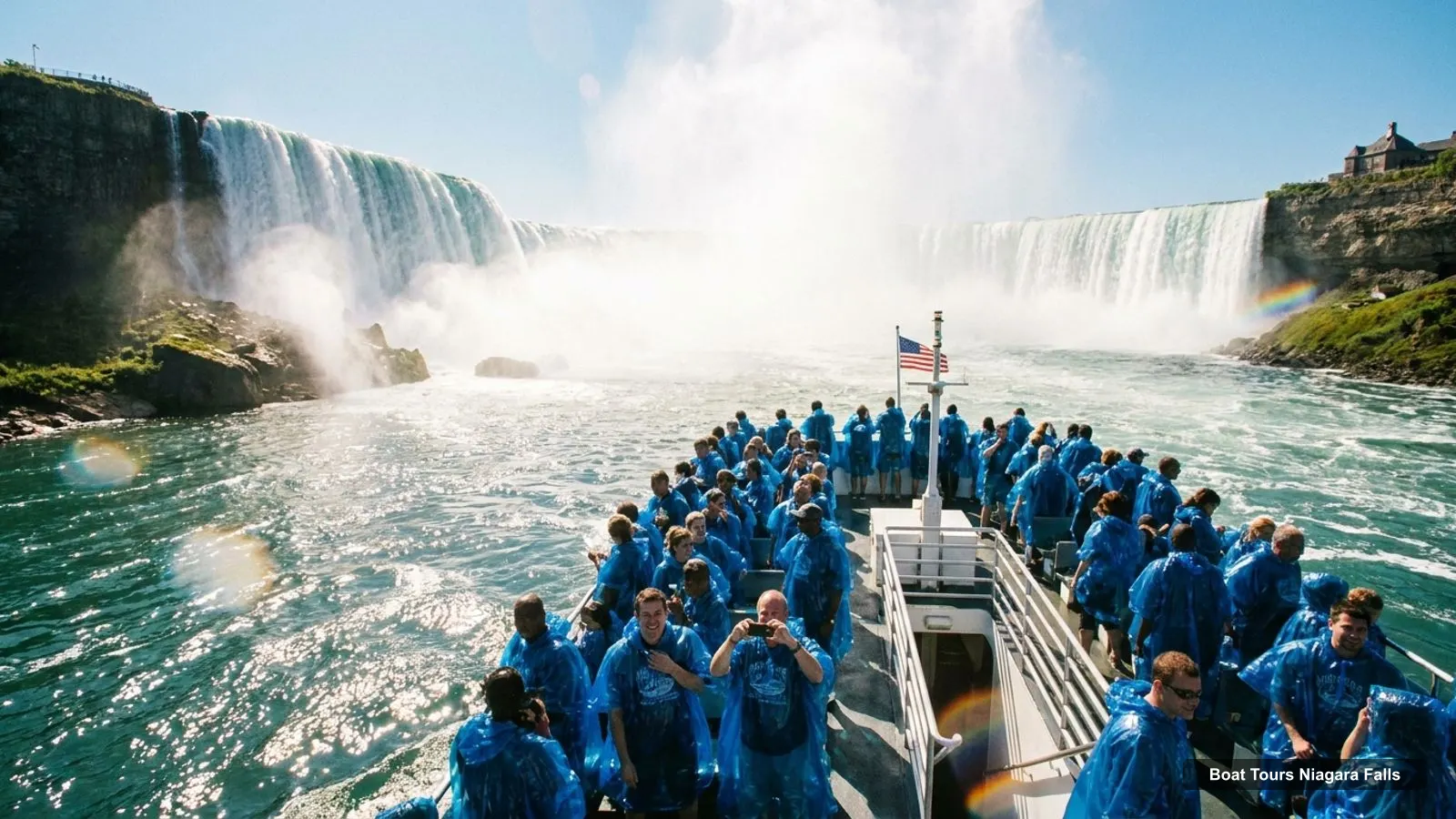 Boat Tours Niagara Falls – sightseeing boat on the water near Niagara Falls