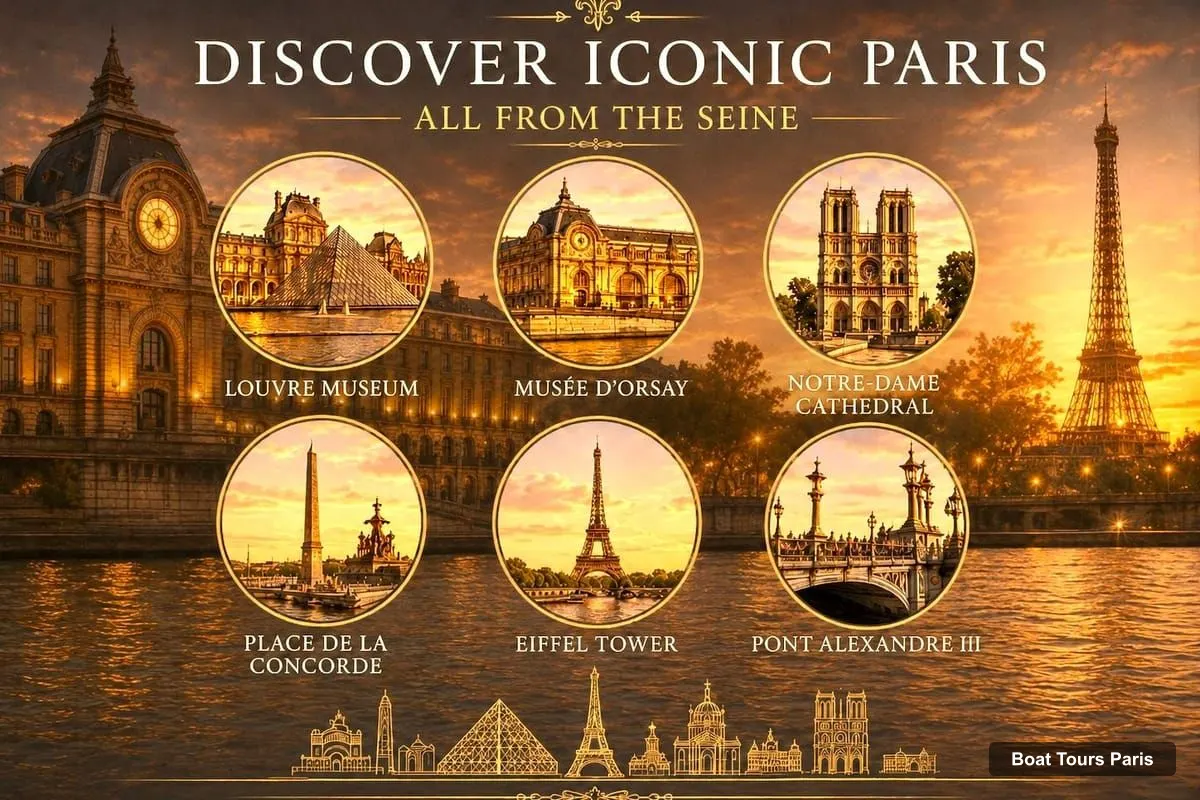 Paris Boat Cruises – Seine Cruise from the Eiffel Tower & Crepe Tasting (photo 2)