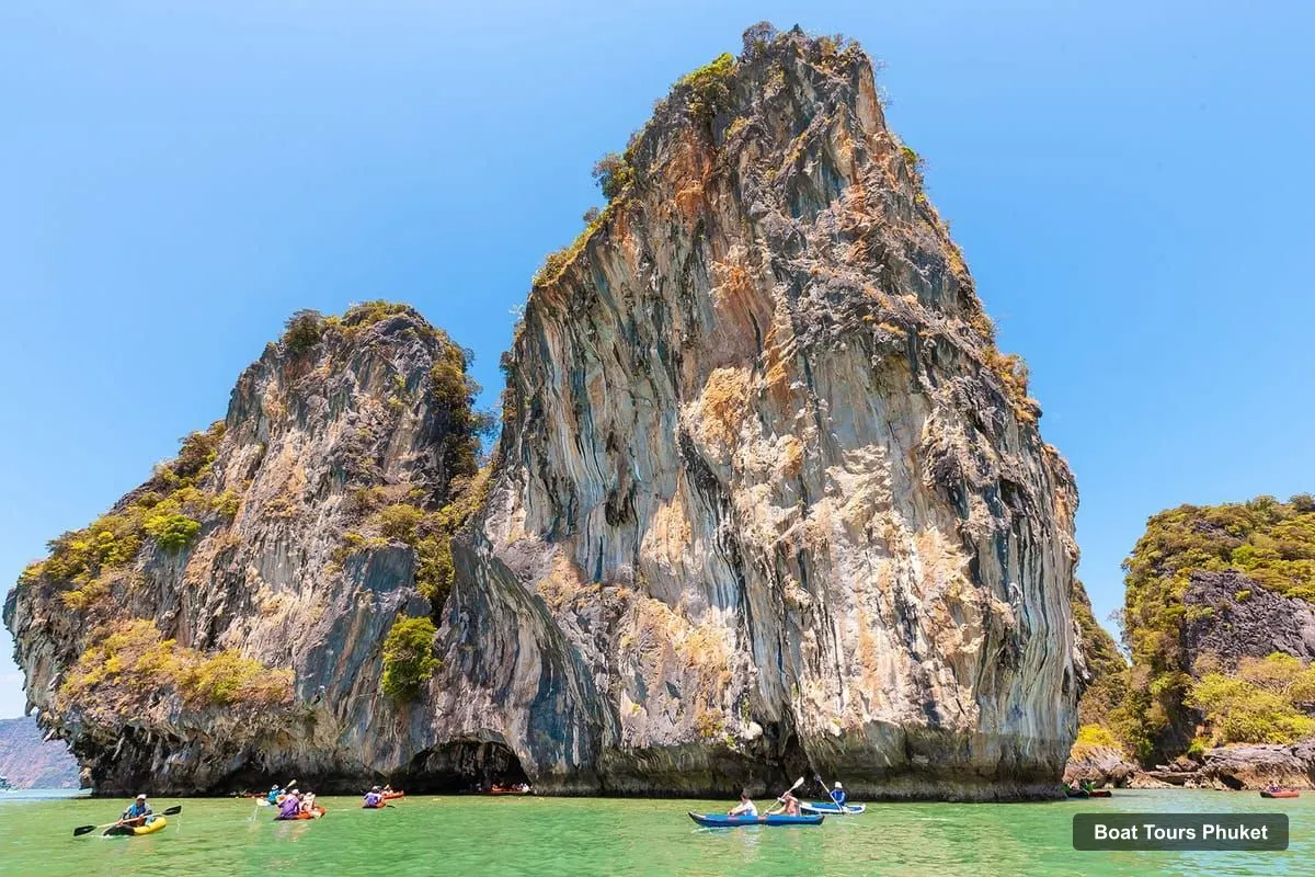 Boat Tours Phuket – Phang Nga Bay and Canoeing Tour by Big Boat (photo 5)