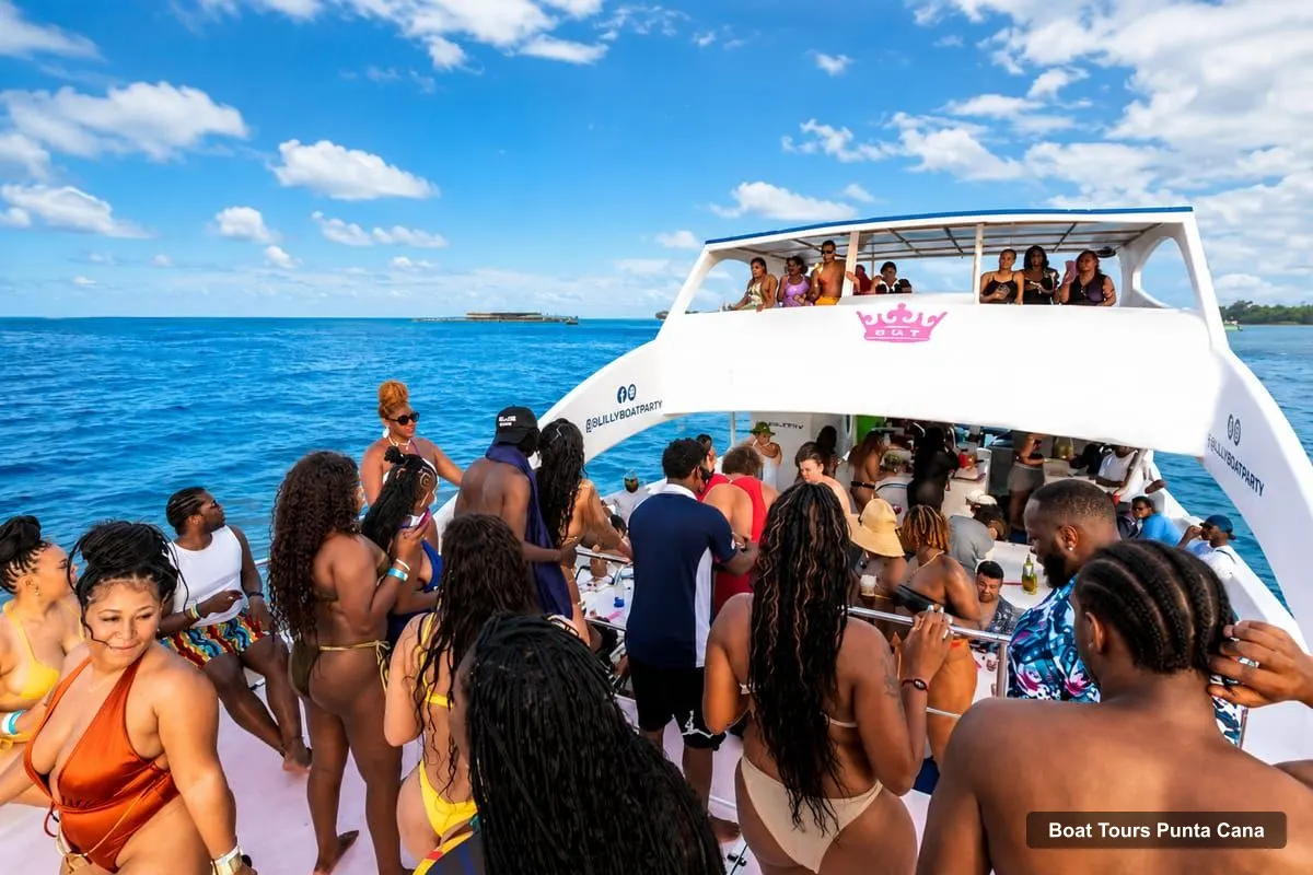 Boat Tours in Punta Cana – Hip Hop Party Boat with Open Bar & Natural Pool