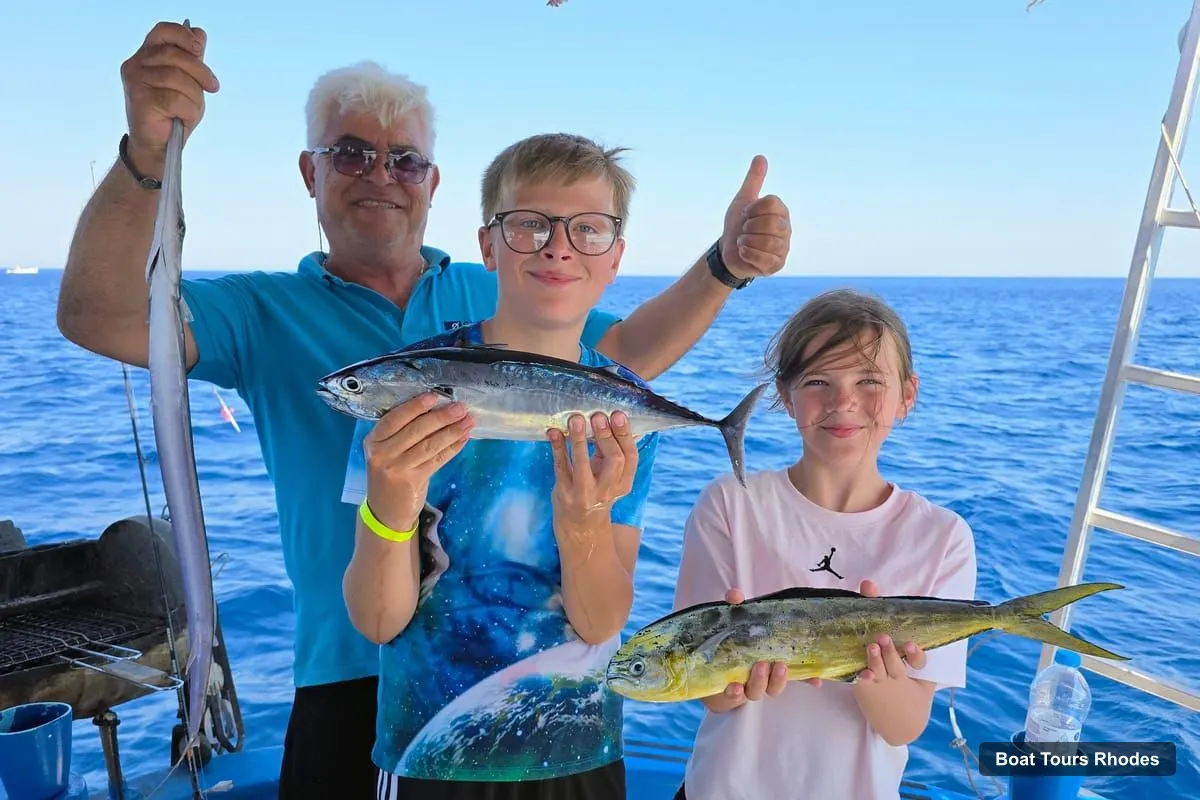 Boat Tours Rhodes – Fishing Trip, Snorkelling, BBQ, & Professional Guide (photo 2)