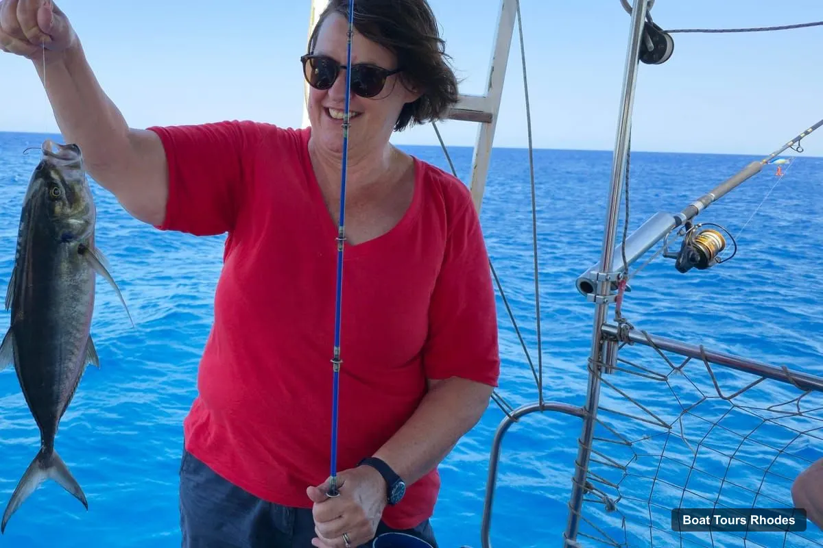 Boat Tours Rhodes – Fishing Trip, Snorkelling, BBQ, & Professional Guide (photo 4)