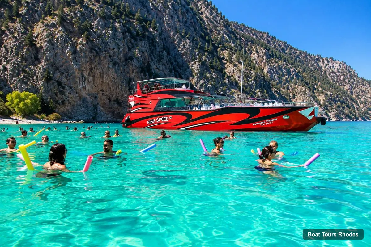 Boat Tours Rhodes – High-Speed Boat to Symi Island & Saint George's Bay