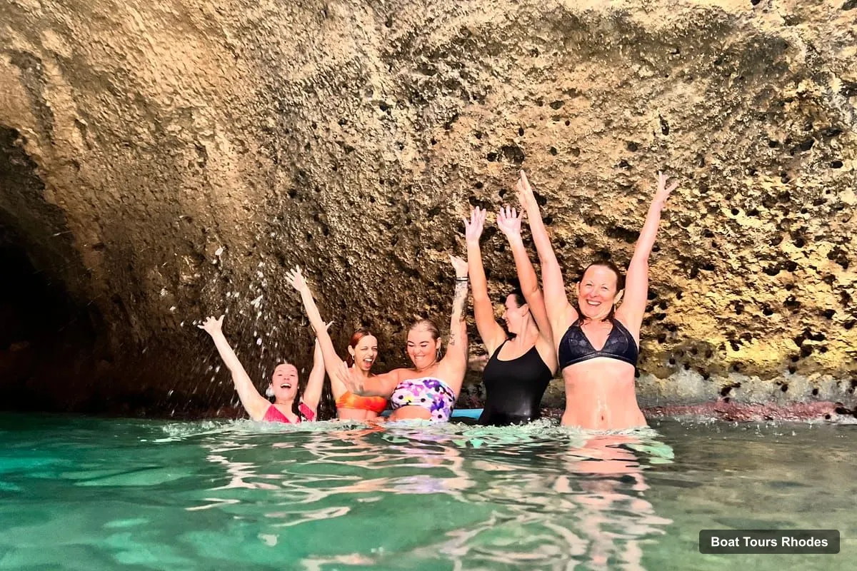 Rhodes Boat Trips – Snorkeling Cruise to Anthony Quinn Bay & Sea Caves