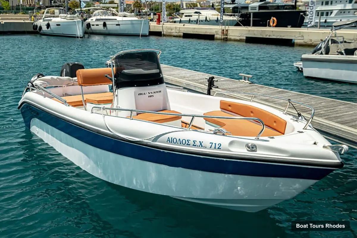 Rhodes Boat Trips – Boat Rental to Anthony Quinn Bay, No License Needed (photo 2)