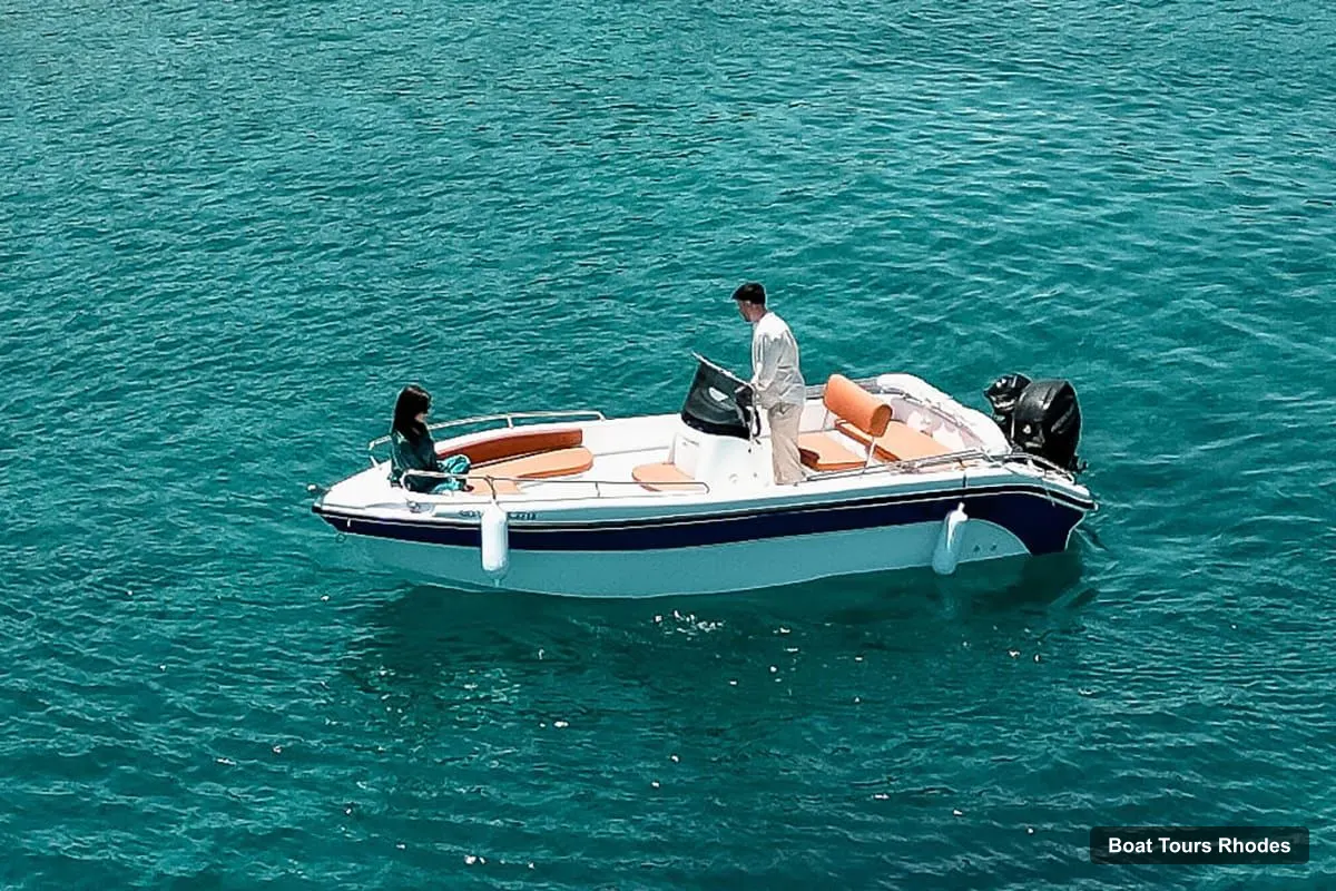 Rhodes Boat Trips – Boat Rental to Anthony Quinn Bay, No License Needed (photo 3)