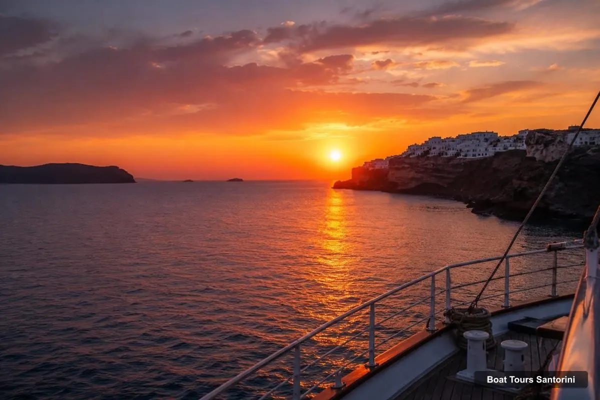 Santorini Boat Cruises – Santorini Volcano & Sunset Caldera Cruise