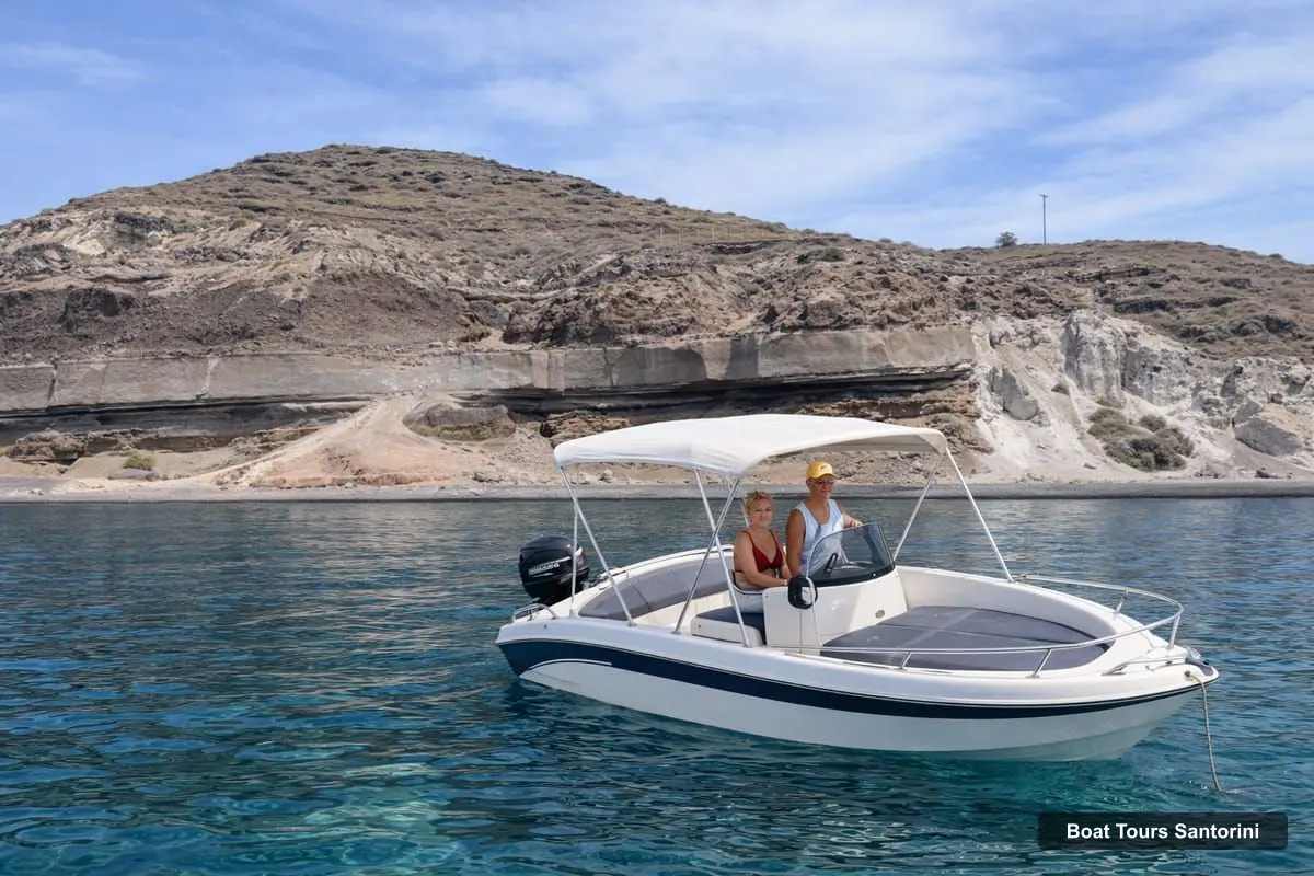 Santorini Boat Trips – Half-Day Boat Rental, No License Required (photo 2)