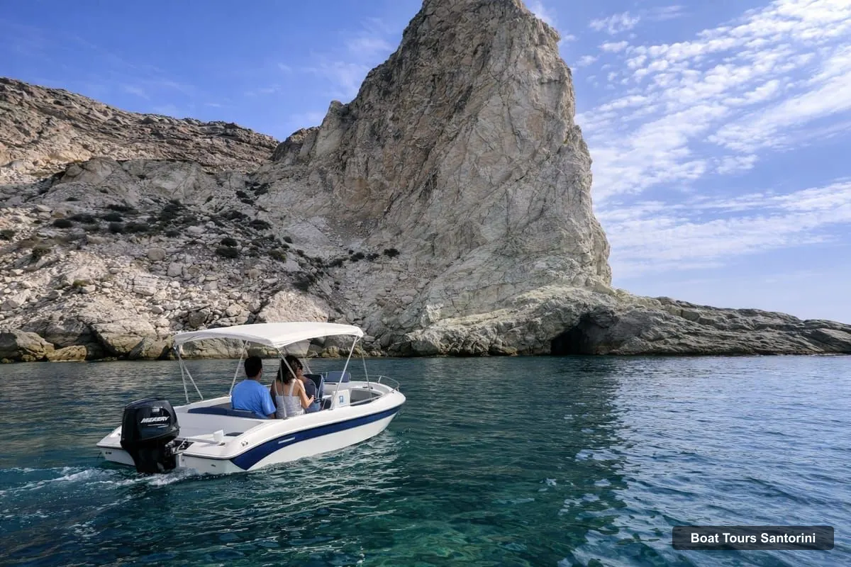 Santorini Boat Trips – Half-Day Boat Rental, No License Required (photo 3)