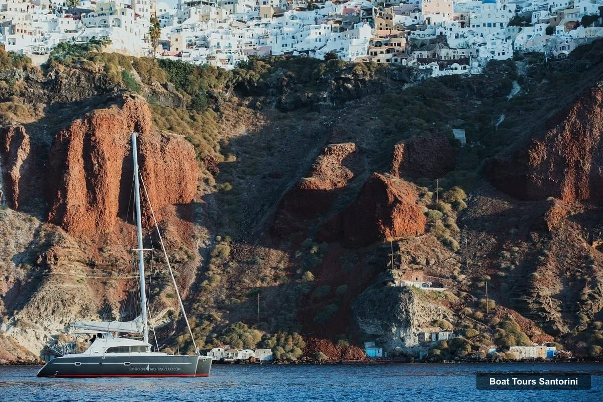 Santorini Boat Trips – Private Catamaran Cruise with BBQ Meal and Drinks (photo 3)