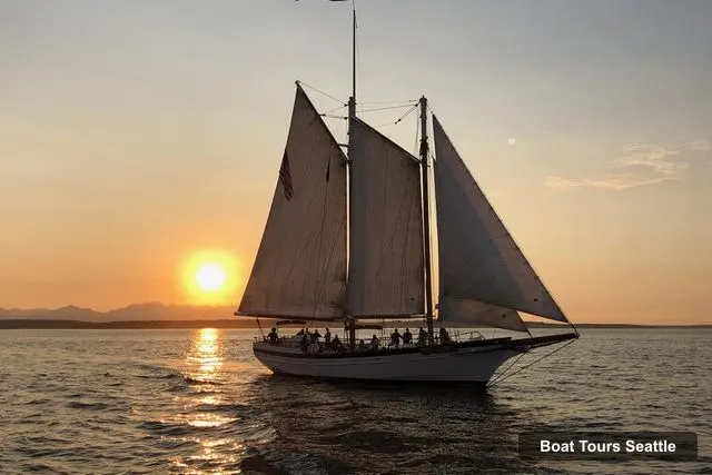 Seattle Boat Cruises – Tall Sailboat Sunset Harbor Cruise