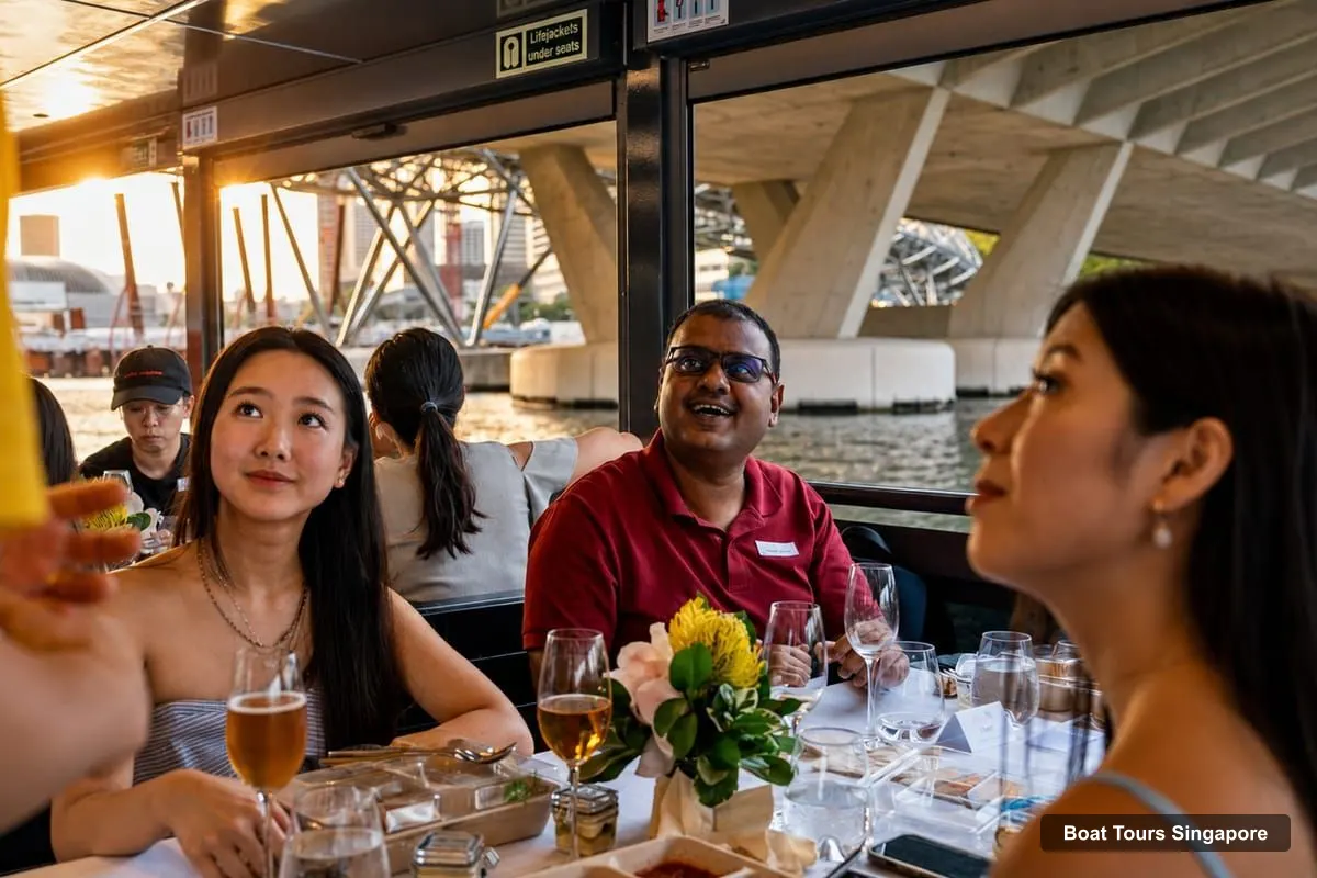 Boat Tours Singapore – Singapore by Night River Boat Tour with Dinner (photo 2)