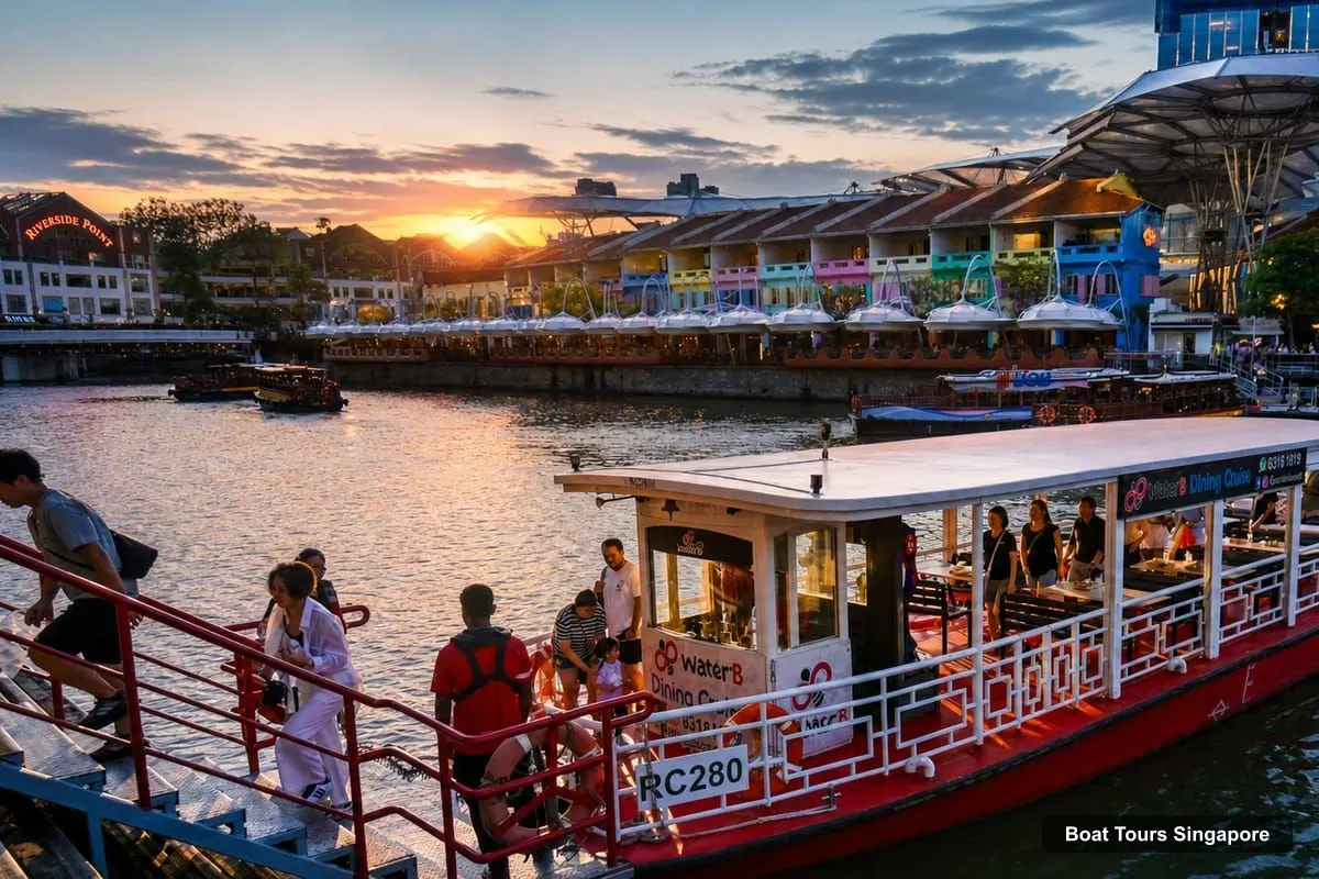 Boat Tours Singapore – Singapore by Night River Boat Tour with Dinner