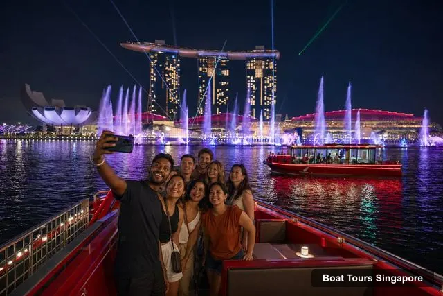 Singapore Boat Trips – Singapore Starry Night Cruise, Spectra By The Boat, Rhapsody
