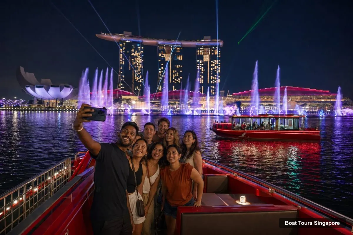 Singapore Boat Trips – Singapore Starry Night Cruise, Spectra By The Boat, Rhapsody