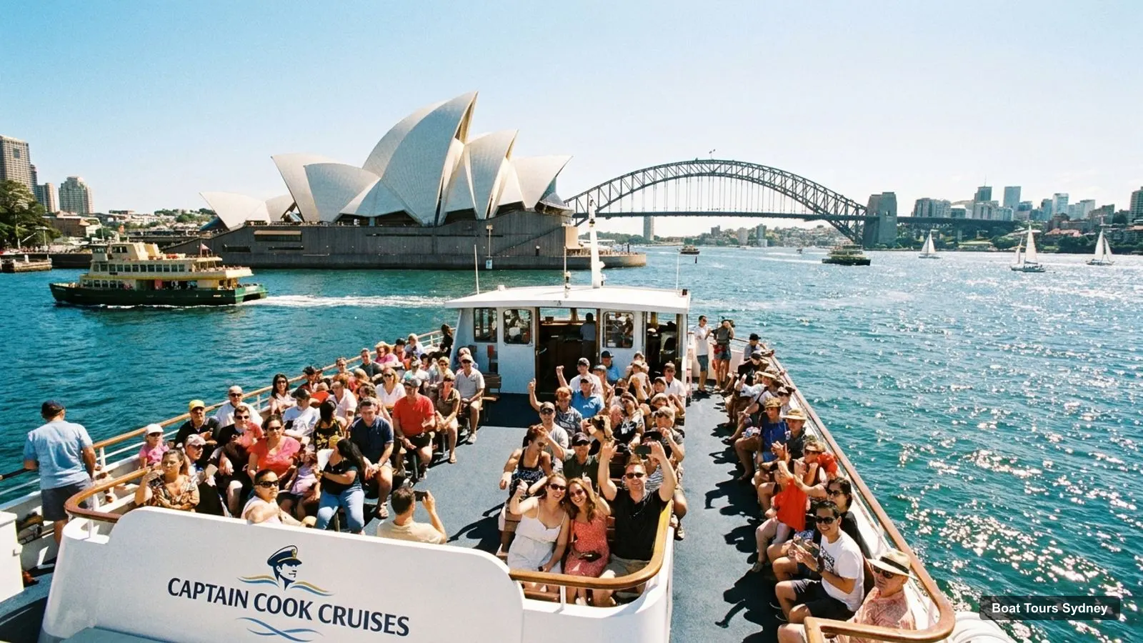 Boat Tours Sydney – sightseeing boat on the water near Sydney Opera House