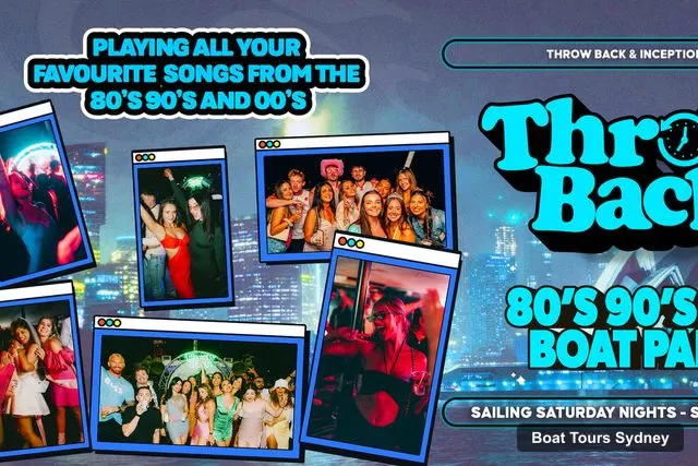 Sydney Boat Cruises – Sydney Harbour: Throw Back 80s, 90s & 2000s Party Cruise